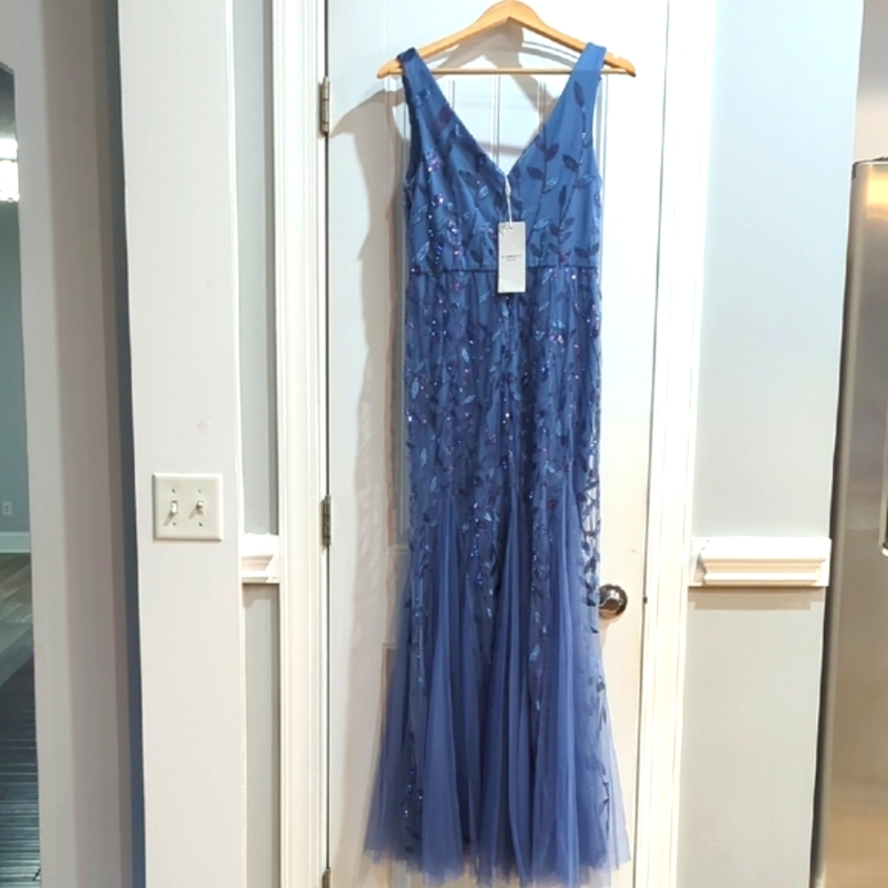 Elegant Blue Evening Gown